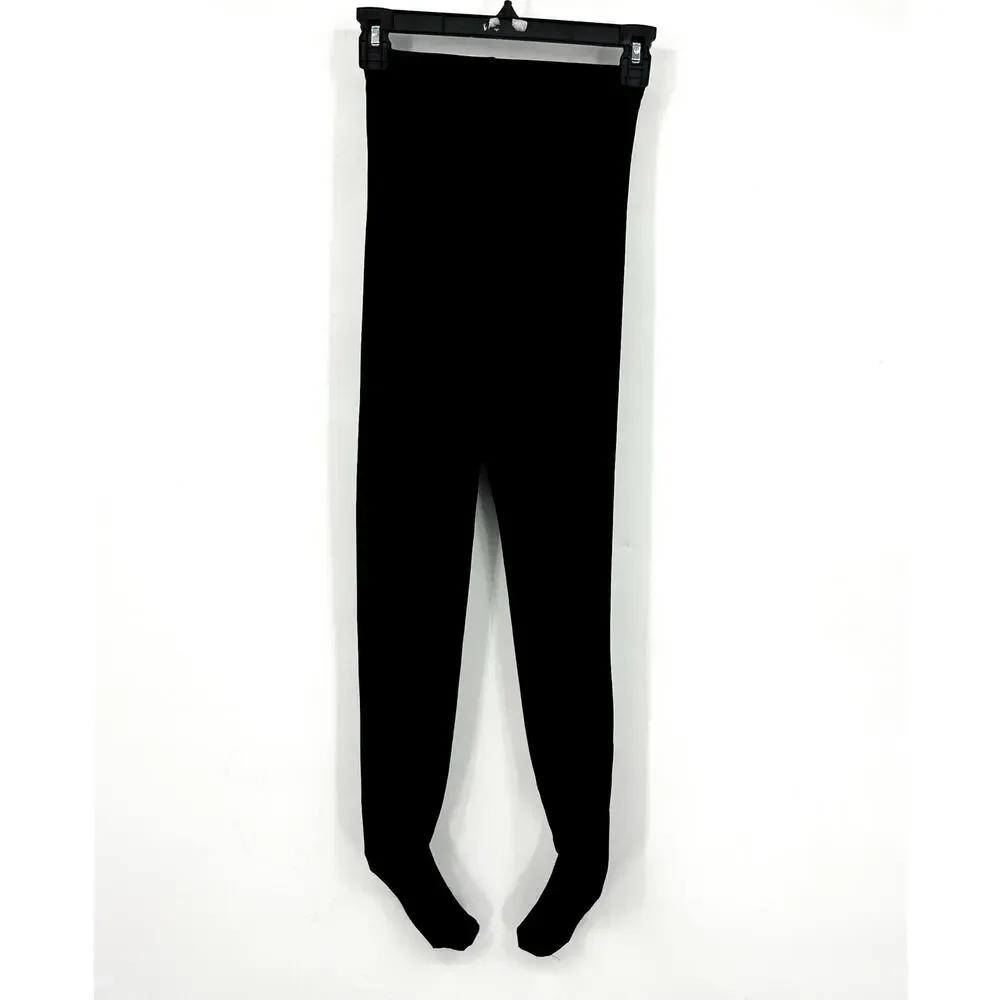 COMMANDO Women's Classic Microfiber Tights Small Black Stretch Opaque NWT